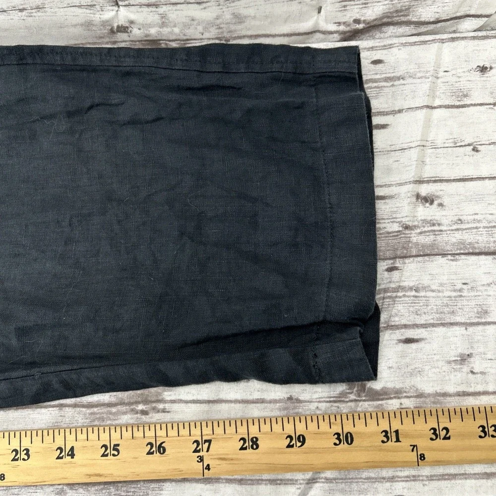Club Room Luxury Linen Pants Men's Size XL Black Drawstring Summer Beach
